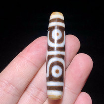 Tibet old mine agate Tianzhu Four-eyed tiger tooth Tianzhu Pendant Pendant necklace Clavicle chain