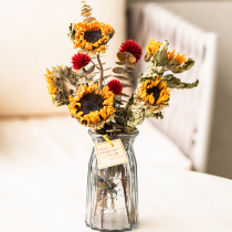 Sunflower dried flowers air-dried immortalized small bouquet decoration living room decoration real flower decoration natural flower arrangement Nanmao spring breeze