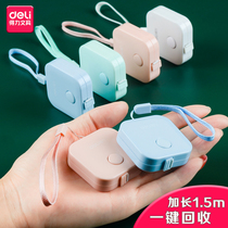 Deri mini tape measure precision soft ruler measurement three-way bust hip waist circumference height special clothing tape ruler meter ruler
