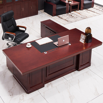 Bosdesk desk simple modern large-class desk manager desk paint office table and chair combination