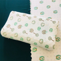 Pu comb cotton cotton knitted cotton Thailand Suwan latex pillowcase Adult children baby pillow skin custom small garden tree