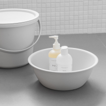Japanese frosted washbasin simple household thickened plastic basin washbasin dormitory wash underwear basin soak foot round