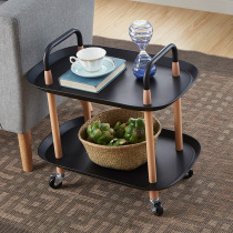 Nordic light luxury floor multifunctional living room kitchen wheel storage rack mobile cute simple trolley storage rack