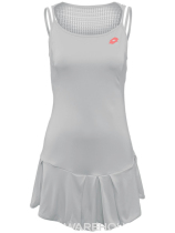 Breaking code clearance Lotto Light Grey womens tennis dress quick-dry breathable sports dress