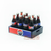 A basket of 12 models sold together Pepsi glass bottle miniature miniature scene model decoration ornaments
