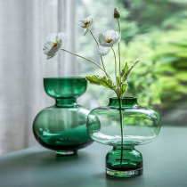 Platinum Accessories Glass Vases Transparent Living Room Minimalist Modern Floral Pendulum Pieces Home Table Flower Arrangement Furnishing