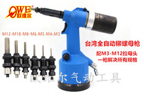 Automatic Pneumatic Ram Gun Pull Hood Guns Stainless Steel Clamp Riveting Machine M3-M12