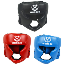 Boxing helmet Head protector Monkey face helmet Training headgear Sanda fighting Taekwondo head protector