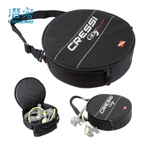 Cressi 360 Diving Regulator Bag Round Professional Water Lung Respiratory Regulator Protection Soft Bag Hand Shoulder Back