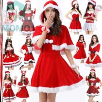 Christmas dress Christmas theme costume female KTV minimalist ball red elf anchor ins show cape