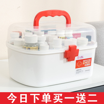 Household medicine box Childrens medicine finishing storage box Medicine box Family small medicine box Portable visiting medical first aid box