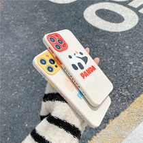  11Pro lying panda 12 new xsmax X xr suitable for Apple 8plus mobile phone case Iphone cute