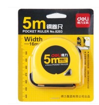 deli Deli steel tape measure 50#medium carbon steel 2 meters 3 meters 5 meters anti-fall office supplies engineering ruler
