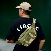 Tsanggoods small slanted satchel men and women Ins trend chest bag nylon waterproof and functional tactical purse