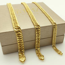Jin Baiyi pure gold 9999 boss chain flat gold bracelet A variety of provisions for men and womens Tanabata Valentines Day gifts