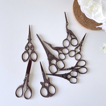 Export standard vintage tea scissors crane scissors cross-stitch embroidery small scissors tea bag scissors