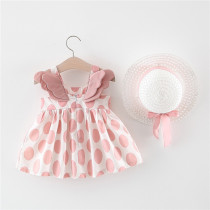  Baby girl summer dress Western style girl dress One-year-old baby floral dress Pure cotton clothes childrens skirt Princess skirt