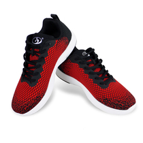 PBS Professional bowling shoes flying weaving sneakers bowling special mens and womens red breathable