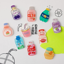 Personality creative mini love magnetic refrigerator stickers Cute magnets iron-absorbing flowers beverage refrigerator decoration magnetic stickers