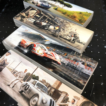 Ink player creative plastic frosted stationery box Pencil box Multi-function storage box Personalized custom Le Mans racing car
