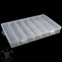 28 grid transparent guitar paddle box storage box jewelry box plastic box finishing box storage box fishing gear box