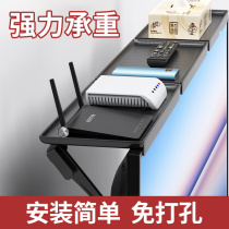 TV set-top box storage rack display non-perforated bracket router desktop network red storage box artifact
