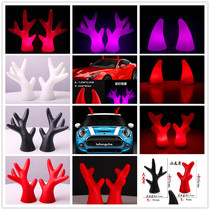 Car roof decoration devil horn personalized car decoration antlers cute cute electric car doll glowing ears car stickers