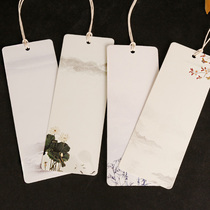 Shushan classical Chinese style national charm exquisite landscape painting tassel paper bookmarks student creative hand-painted gifts customization