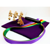 Japanese direct mail bell five colored brass bell set Shrine Witch goddess dance and shrine Puan dance