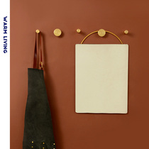 Nordic Creative Hangover Hook Metal Clothing Cap Hook Wall Trim Gold Brass Hook Xuan Guan Guan Fitting Room Hook