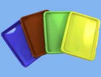 Kindergarten childrens art painting tool color paint box sorting box palette 4 color paint tray 4 sets