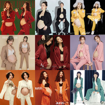 Pregnant women photo photo clothing exhibition new red Hong Kong style suit art photo magazine pregnant women photography clothing