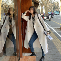 MC devil coat ~ temperament double-sided jacket autumn and winter New woolen coat female medium long woolen cloth