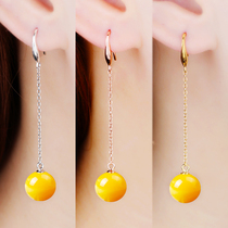 S925 Pure Silver Gold Plated Earl Line Empty Todiy Ear Line Accessories Pearl Earline Tosses Wax Amber Silver Earline