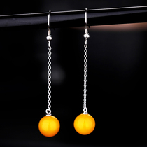DIYS925 pure silver earline empty toinlaid honey wax pearl green pine stone earrings earring earrings silver toodella