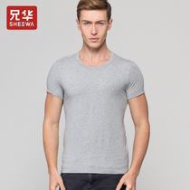 Brother-in-man short sleeve T-shirt Modale Korean version Summer round collar New wave mens bodybuilding bodybuilding blouses 1122