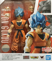BANDAI BANDAI Dragon Ball Super SHF Super Saiya God Super Blue Hair Monkey King New Spot Mobile Hand
