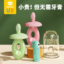 Baby toothbrush one and a half years old infant silicone deciduous teeth 0-1-3 years old 2 baby finger set finger artifact soft hair