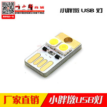 Batch of small fat mound USB lamp mobile power led lamp light source ultra-thin mini computer keyboard light bifacial plug
