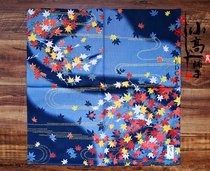 Japanese original knife cotton handkerchief square towel cloth knife EDC equipment collection Maple Leaf