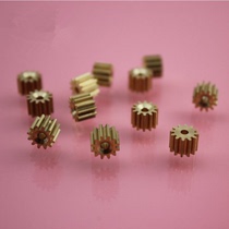 Metal copper gear 0 5 mold 2mm8 teeth 12 teeth 3mm hole 15 teeth transmission gear motor spindle copper teeth