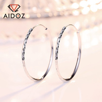 pt950 platinum large earring female platinum large ring earring car flower earring ear buckle exaggerated personality ear ring ear decoration