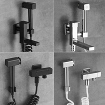 Toilet spray gun Mop pool faucet Copper pressurized nozzle Bathroom household womens toilet companion high pressure flushing device