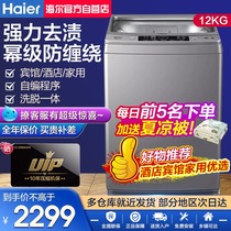 Haier 12kg wave wheel automatic washing machine household commercial large capacity anti-winding XQB120-F826