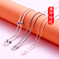 Thailand Buddha brand Buddha brand lanyard Hanging chain necklace Buddha chain 925 sterling silver chain Buddha brand chain
