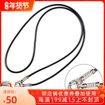 Thai Buddha Brand Lanyard Lanyard Chain Necklace Sterling Silver Buddha Chain Chain Pendant Three Hanging Multi-hanging Diamond