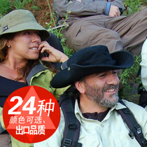 Fishing hat Benny hat Outdoor field round edge hat Mens and womens mountaineering hat Big head circumference sun visor sunscreen fisherman hat