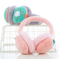 Winter children warm plush earmuffs cute cartoon earmuffs Ladies embroidered earmuffs windproof earbags Universal
