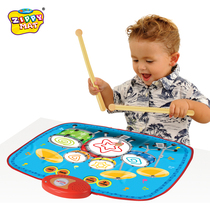 Xinling childrens childrens video game carpet early education puzzle drum set music blanket jazz drum boy toy birthday gift