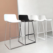 Nordic high stool backrest bar chair modern minimalist bar chair designer bar stool vibrato net red with the same paragraph